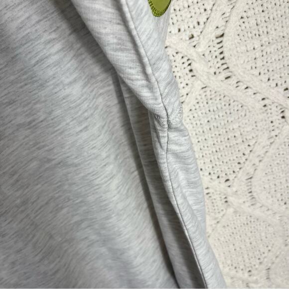 DISNEY | Rainbow Sweatshirt Epcot Neon Satin Letters Appliqué Gray Multi Color S - Picture 4 of 7